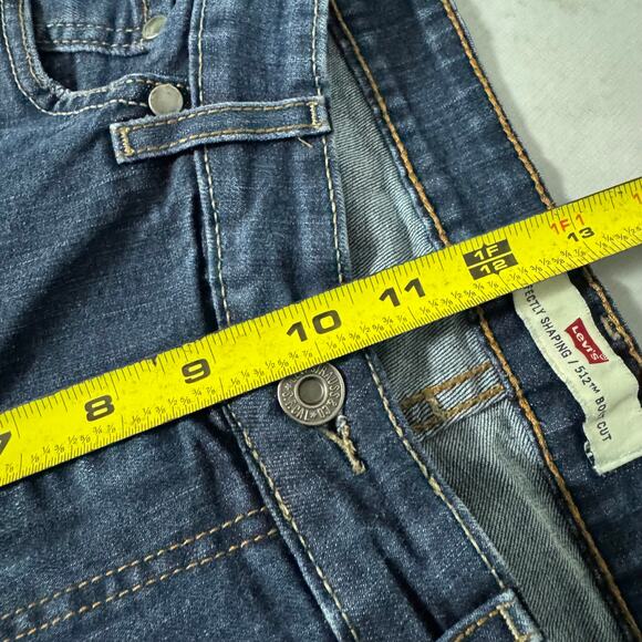 Levi's 512 Perfectly Shaping Bootcut Jeans Dark Wash - Size: 16M - Picture 6 of 10